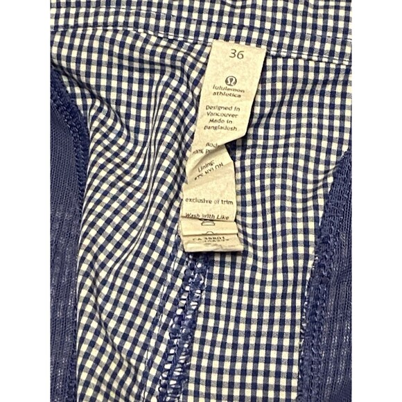 Lululemon Shorts Mens Blue Plaid Gingham Athleisure Resort Golf Preppy  Stretch - Picture 6 of 15